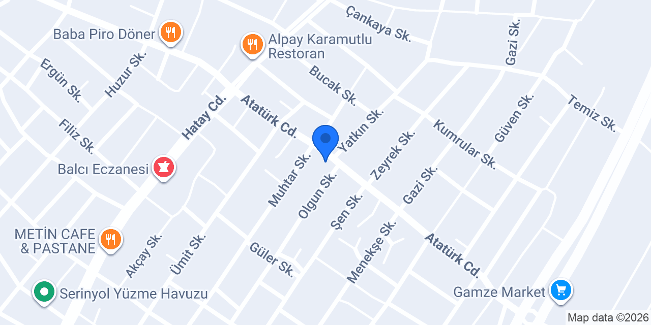 Yıldıray Rent a Car konumu