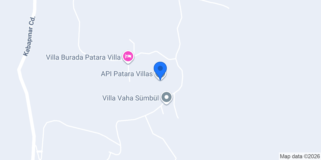 API Patara Villas konumu
