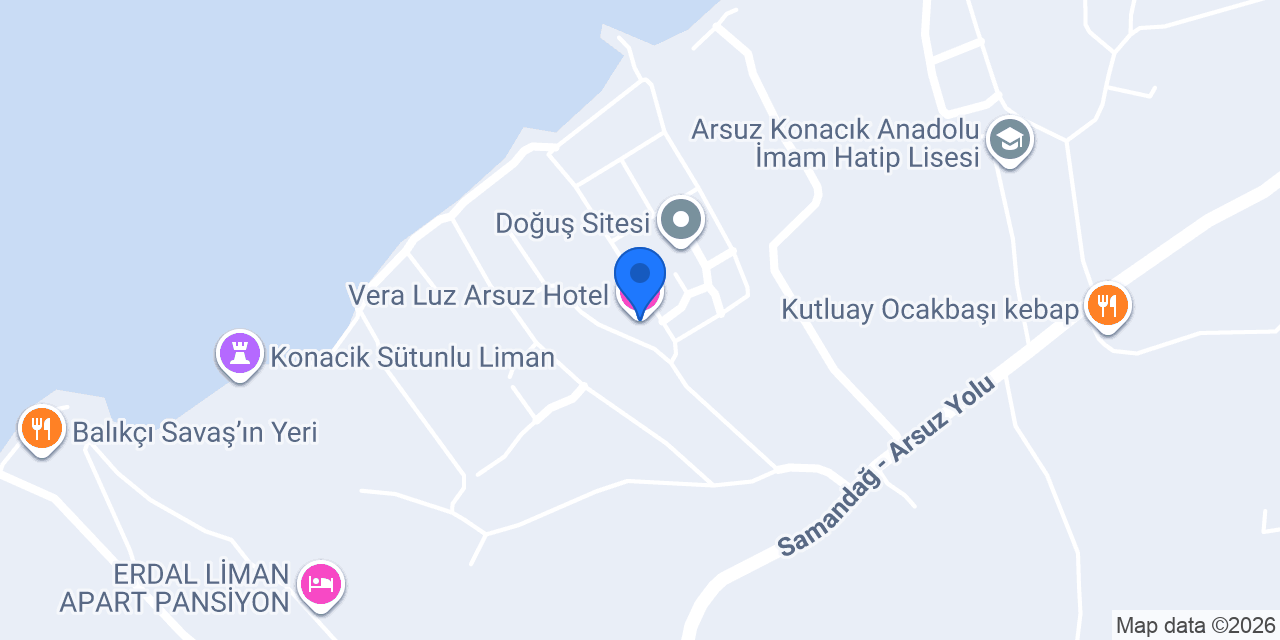 Vera Luz Arsuz Hotel konumu