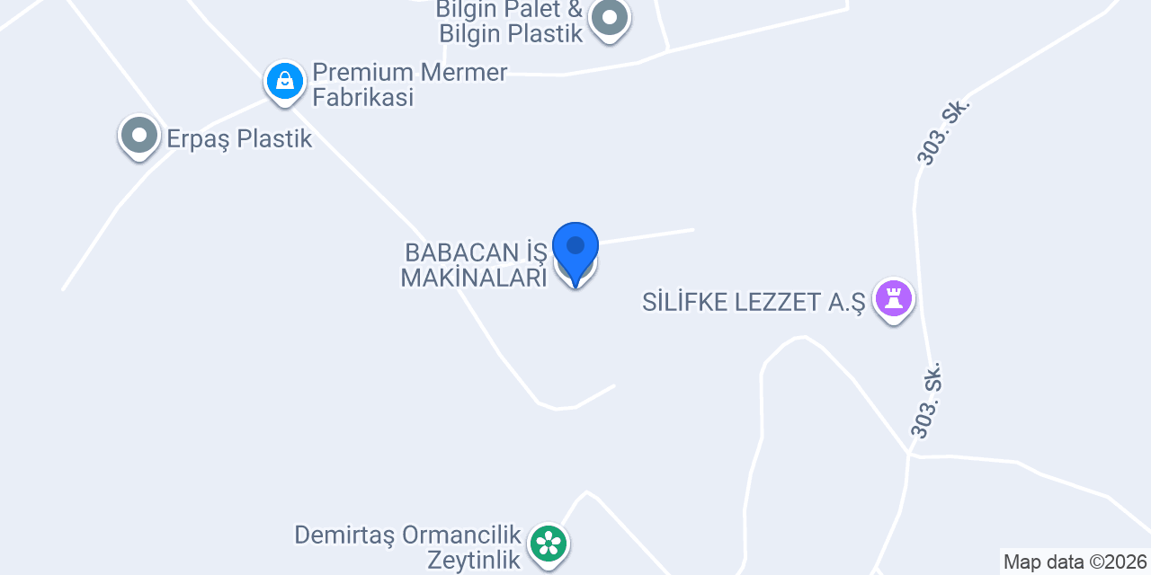 BABACAN İŞ MAKİNALARI konumu