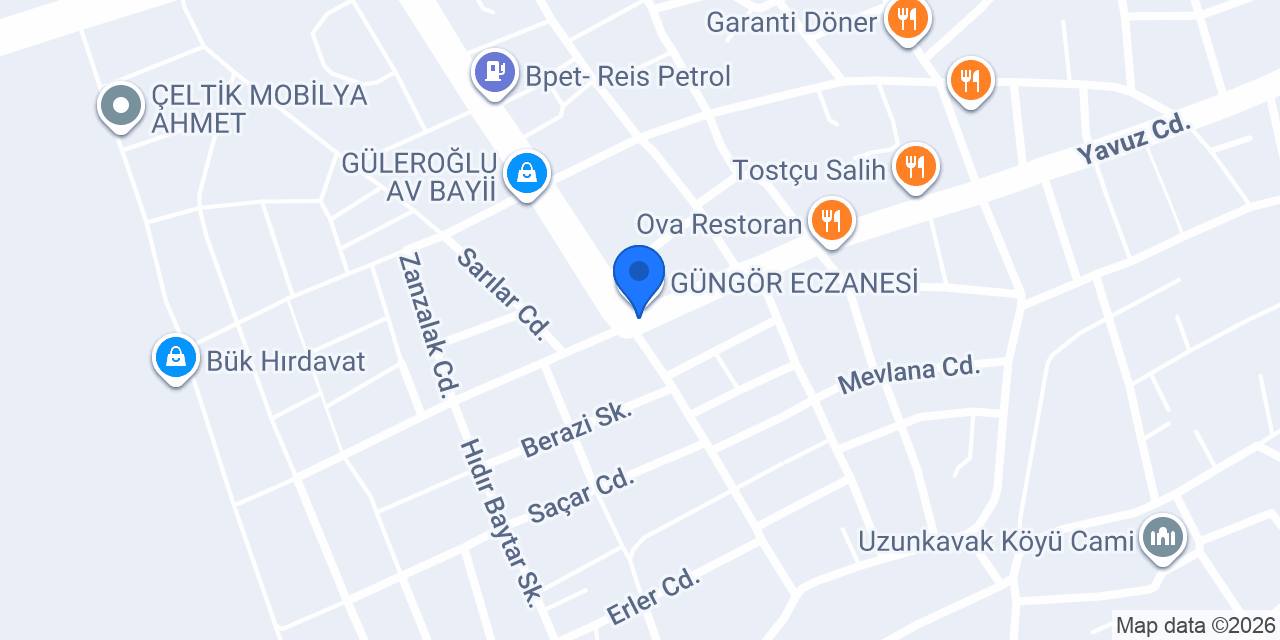 Mogaz konumu
