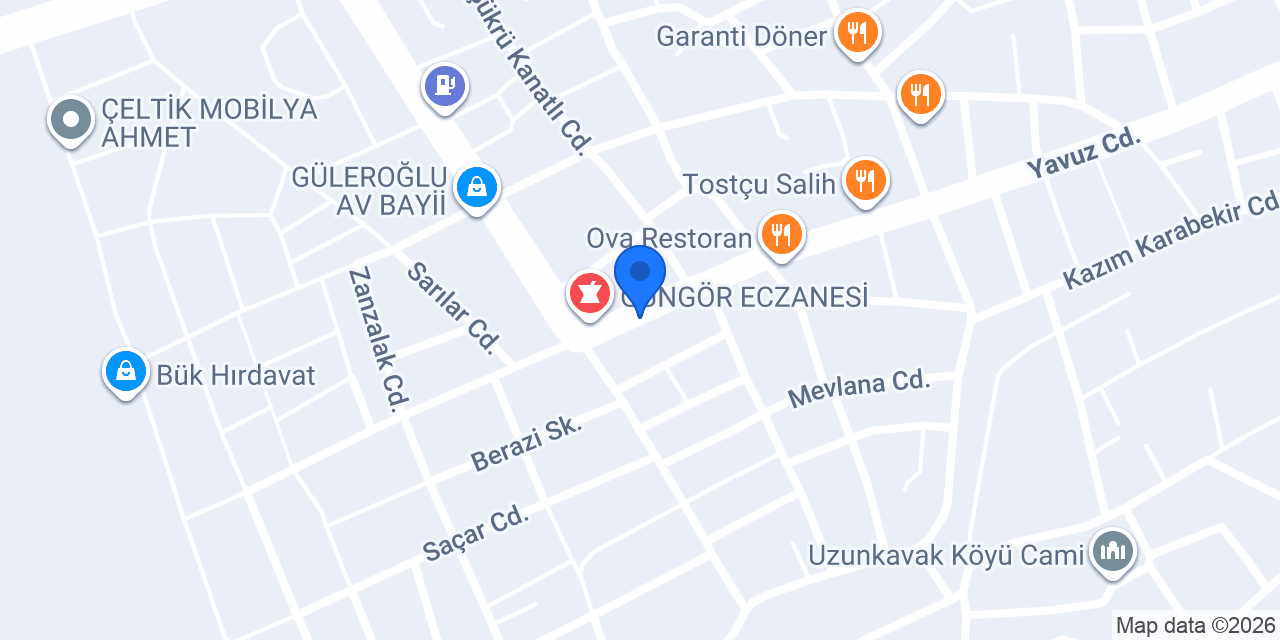 Sencer Tunçer Veteriner Kliniği konumu