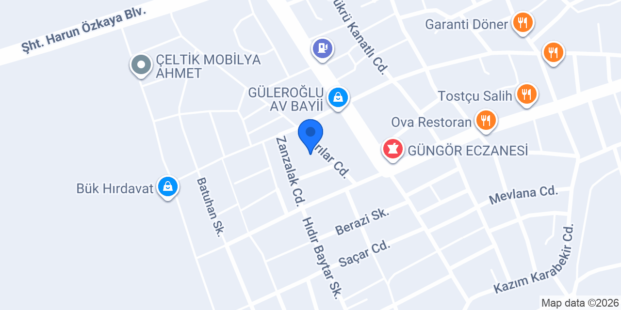 Ziraat Bankası Kumlu/Hatay Şubesi konumu