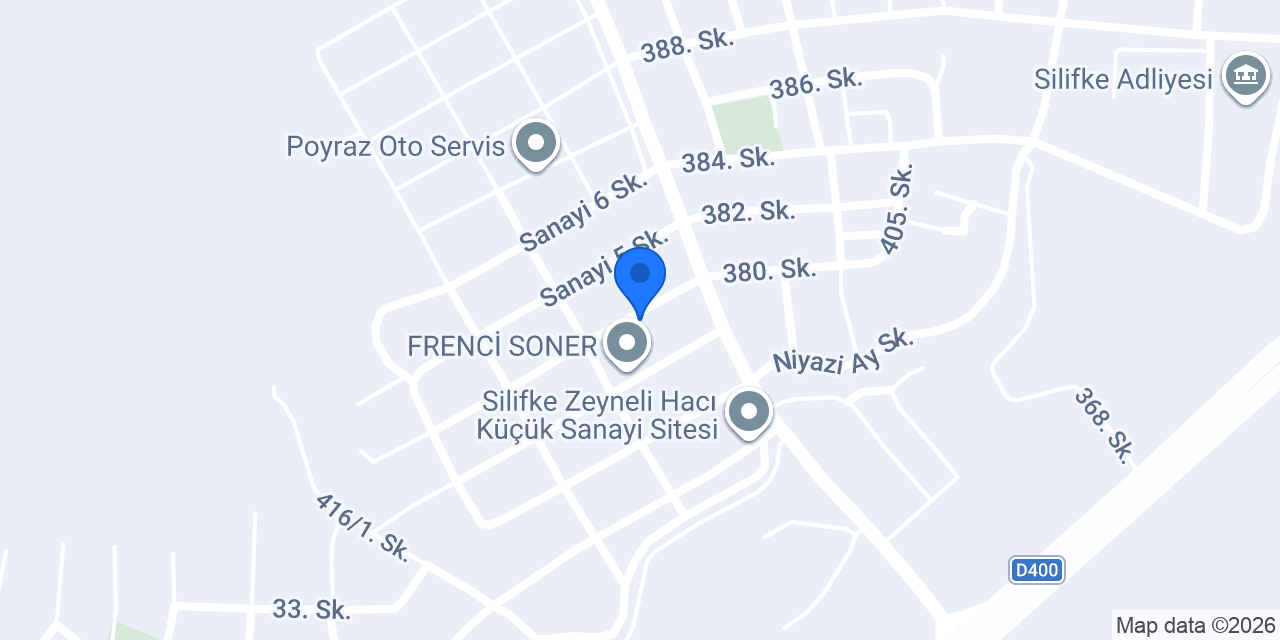 Silifke Oto Aksesuar & Egzoz konumu