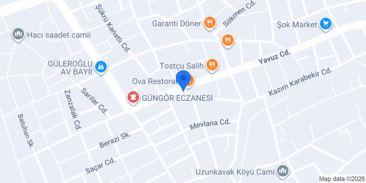 Taze Kahve evi konumu