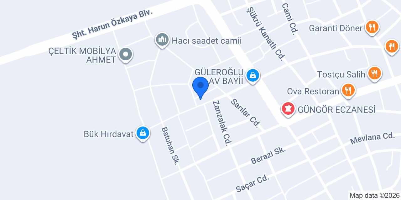 Zafer torna ve prafabik, konteyner konumu