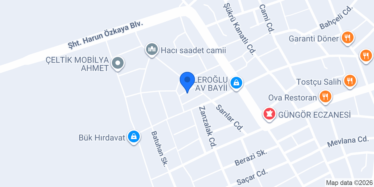Rüşvanlı unlu mamülleri konumu