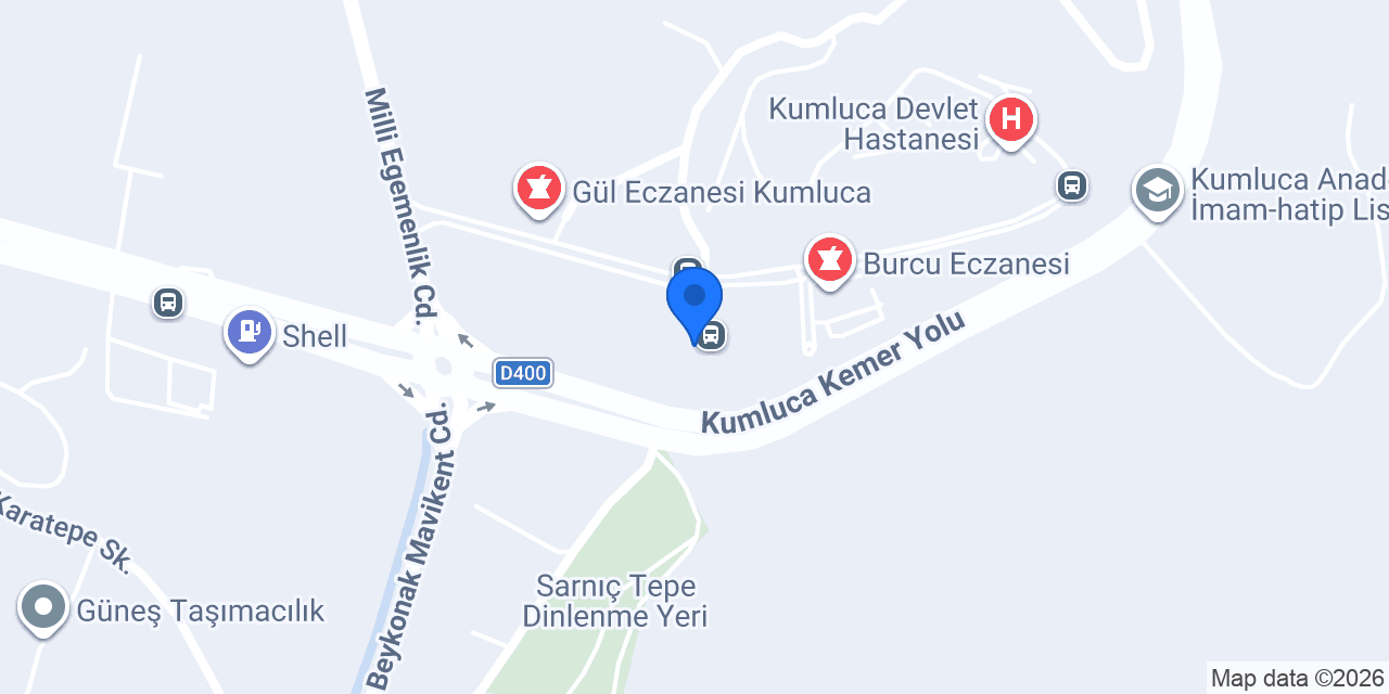 Cizre İtimat Kumluca konumu