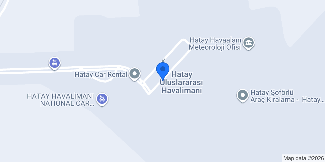 Hatay Havalimanı Taksi konumu