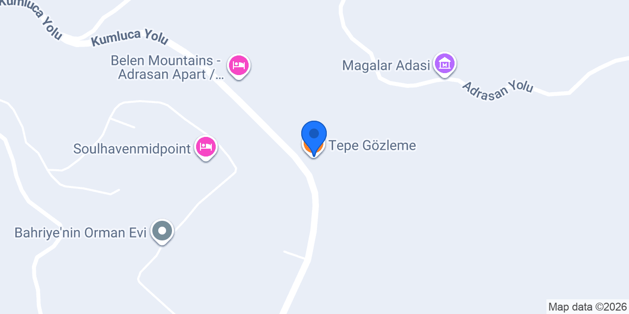 Tepe Gözleme konumu