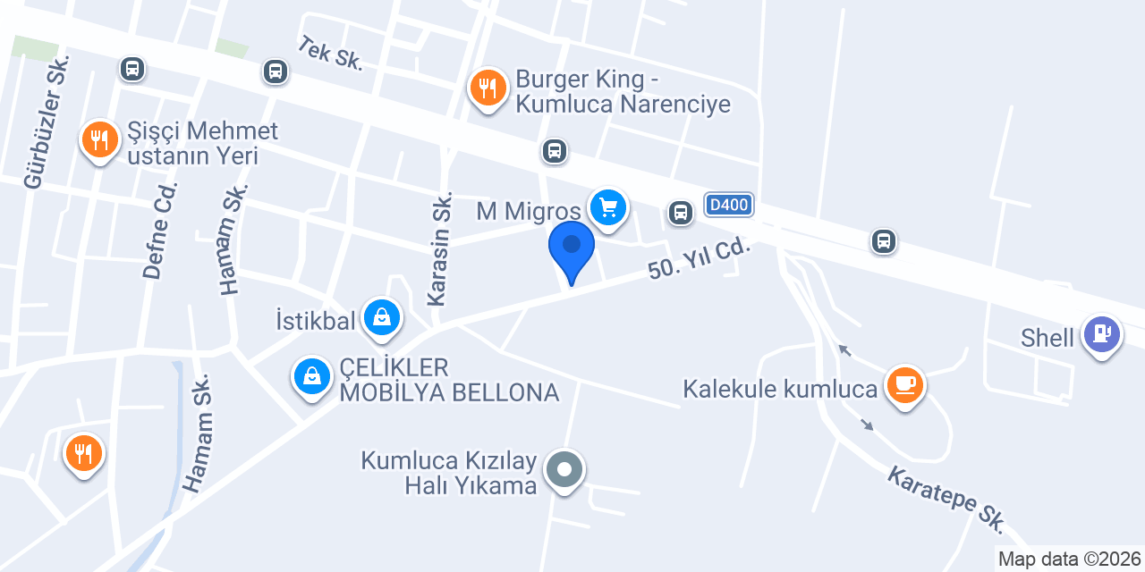 Kumluca 3.Noterliği konumu