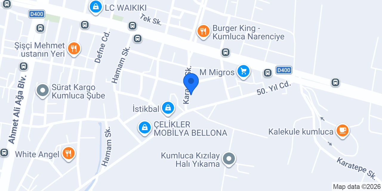 CHP KUMLUCA İLÇE BAŞKANLIĞI konumu