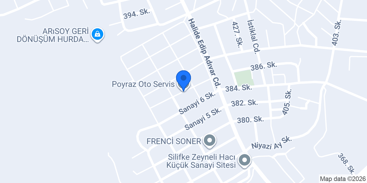 Poyraz Oto Servis konumu