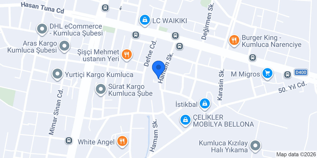 KUMLUCA HACI ALİ CENGİZ HAMAMI konumu