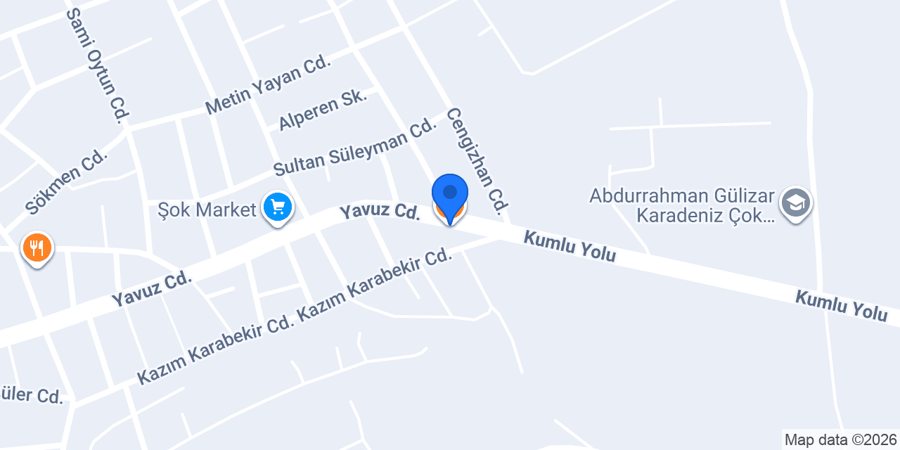 Kumlu kebap salonu konumu