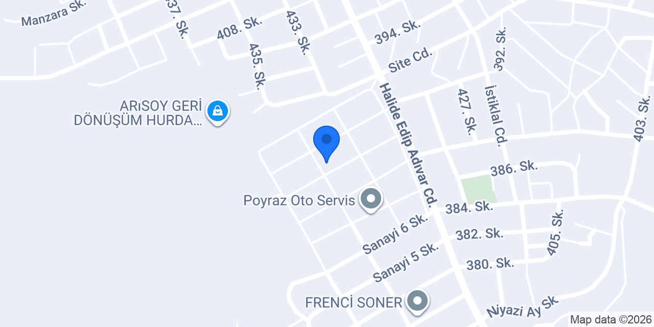 Egzozcu Sarı konumu