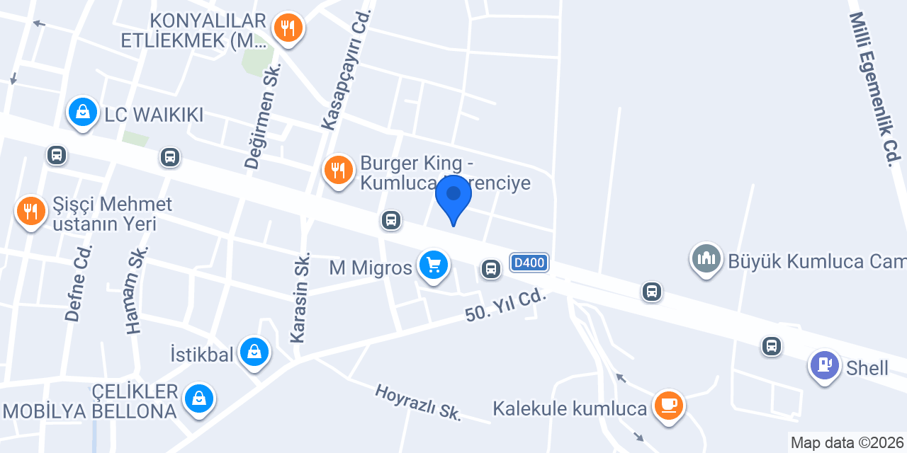Çikolata Evim Kumluca konumu