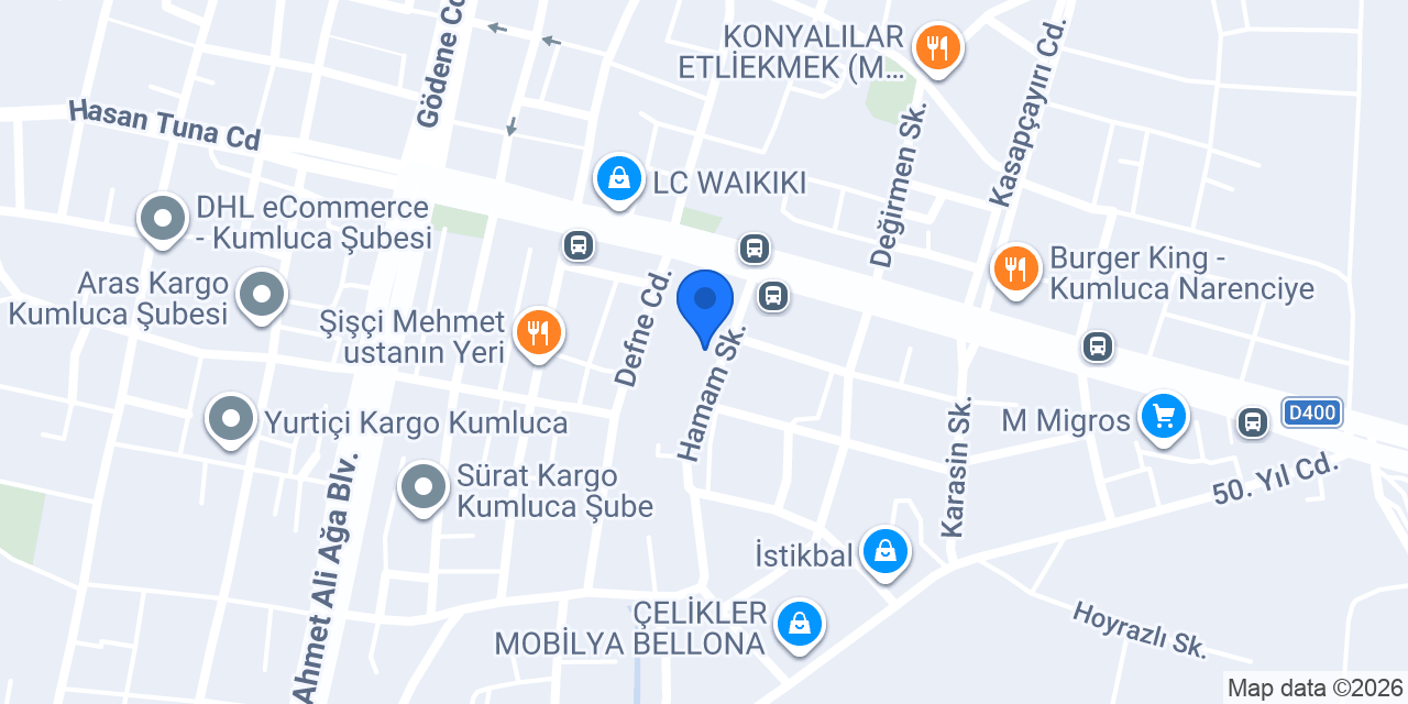 Kumluca Öğretmenevi konumu