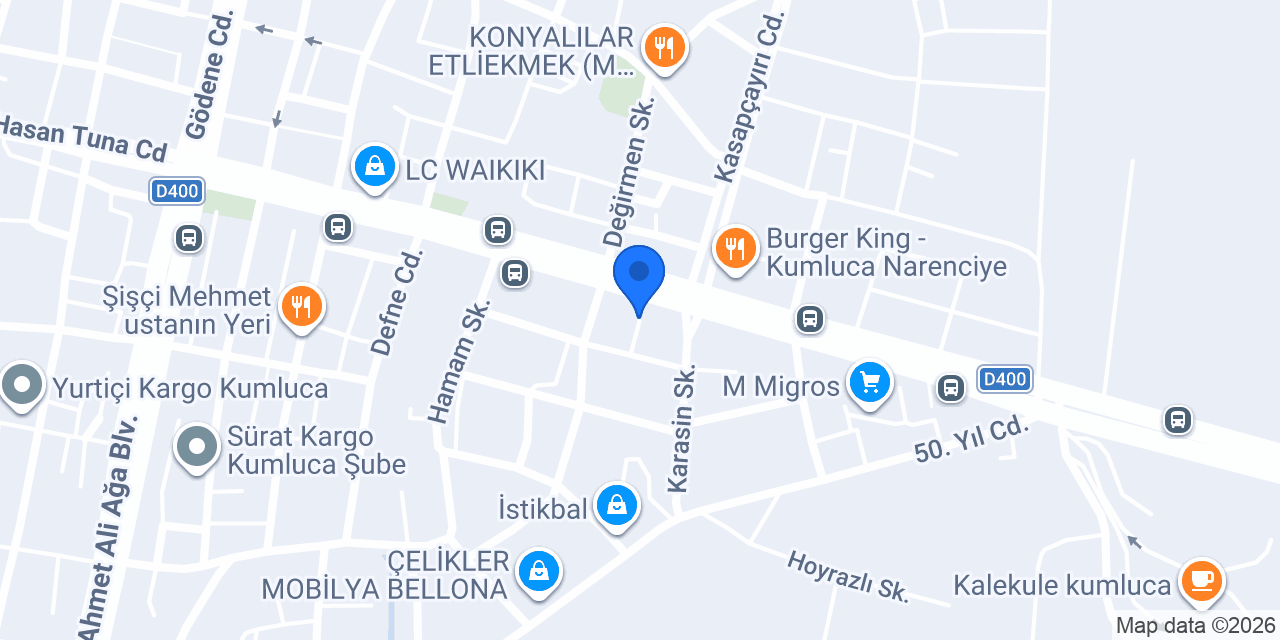 Kutlu Mobilya konumu