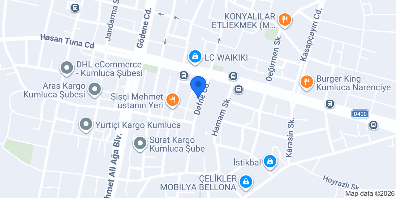 Kumluca Kasap ET VE TAVUK konumu