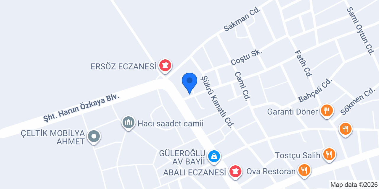 BOZKAYA TARIM konumu
