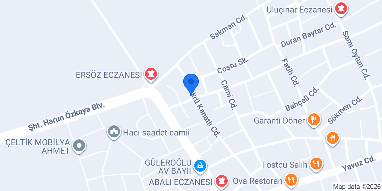 Köfteci Ahmet konumu