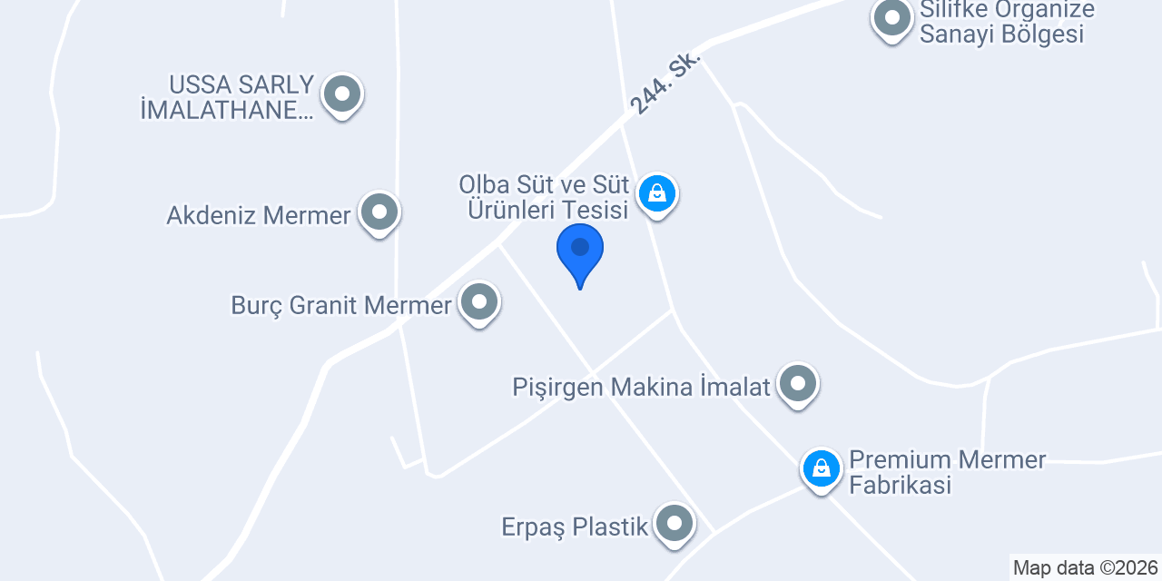 Turkat Mermer Granit Fabrikası konumu