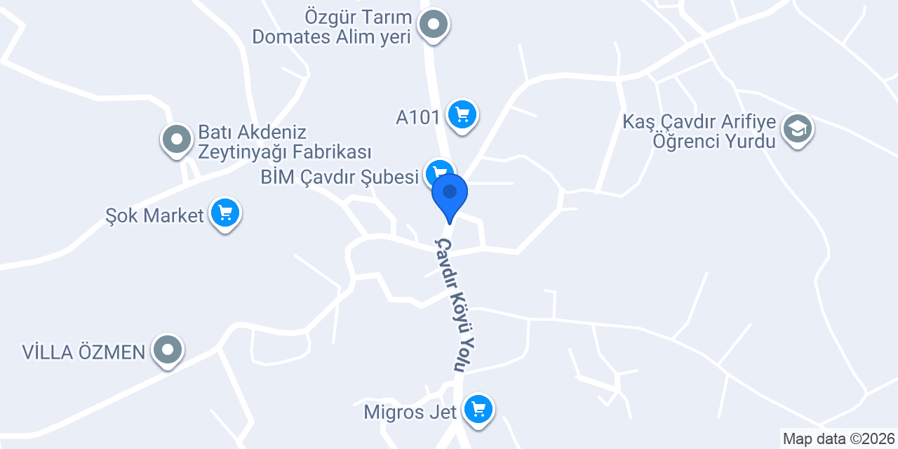 Çavdır İlköğretim Okulu konumu