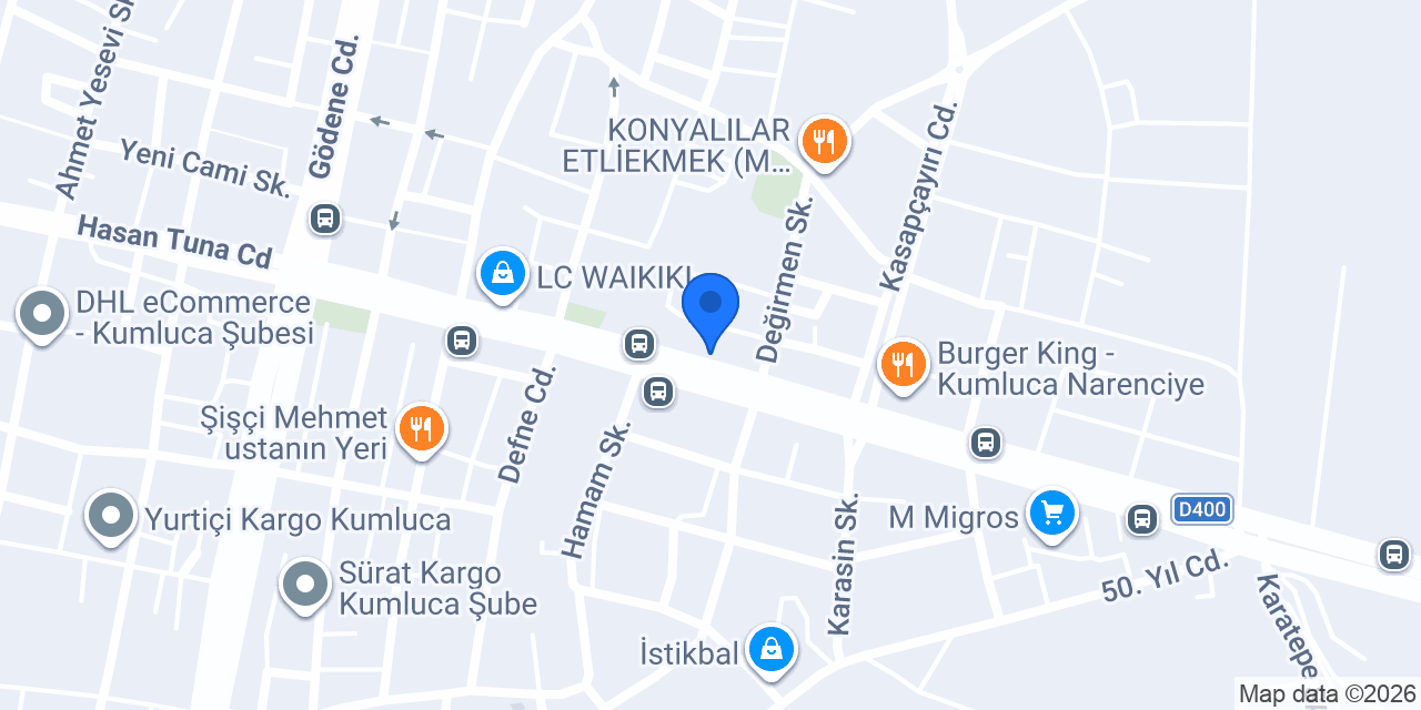 Hatay Sofrası Kumluca konumu
