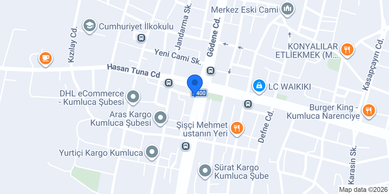 XL BURGER KUMLUCA konumu