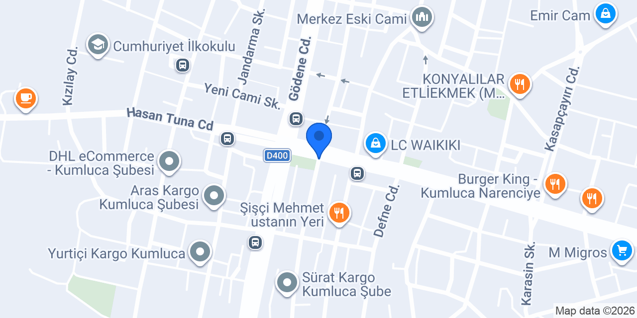 Vodafone Cep Merkezi konumu