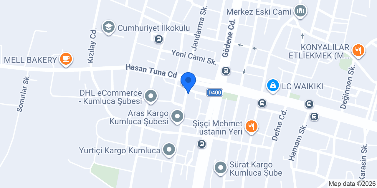 Vodafone Kumluca Bayi konumu