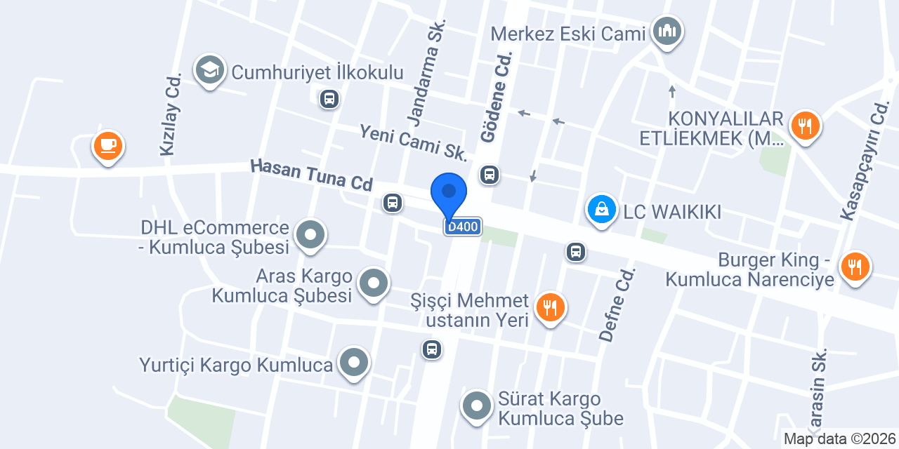 Kumluca Şiş Piyaz Evi konumu