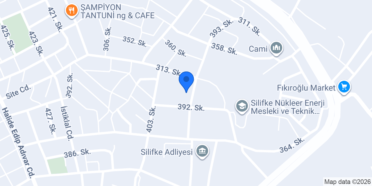SİLİFKE HALK EĞİTİMİ MERKEZİ konumu