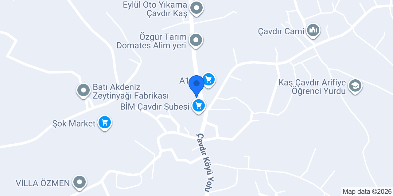 Çavdır merkez kuaför konumu
