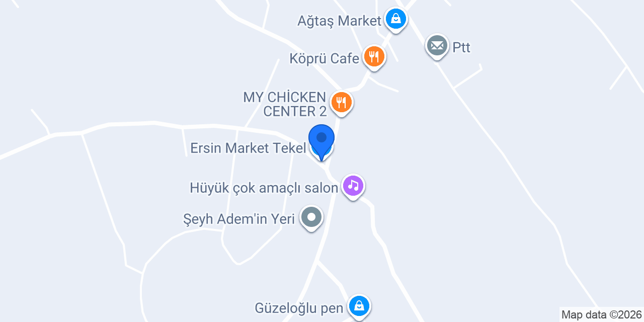 Ersin Market Tekel konumu
