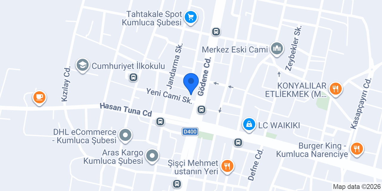 Kumluca Sağlık Ocağı konumu