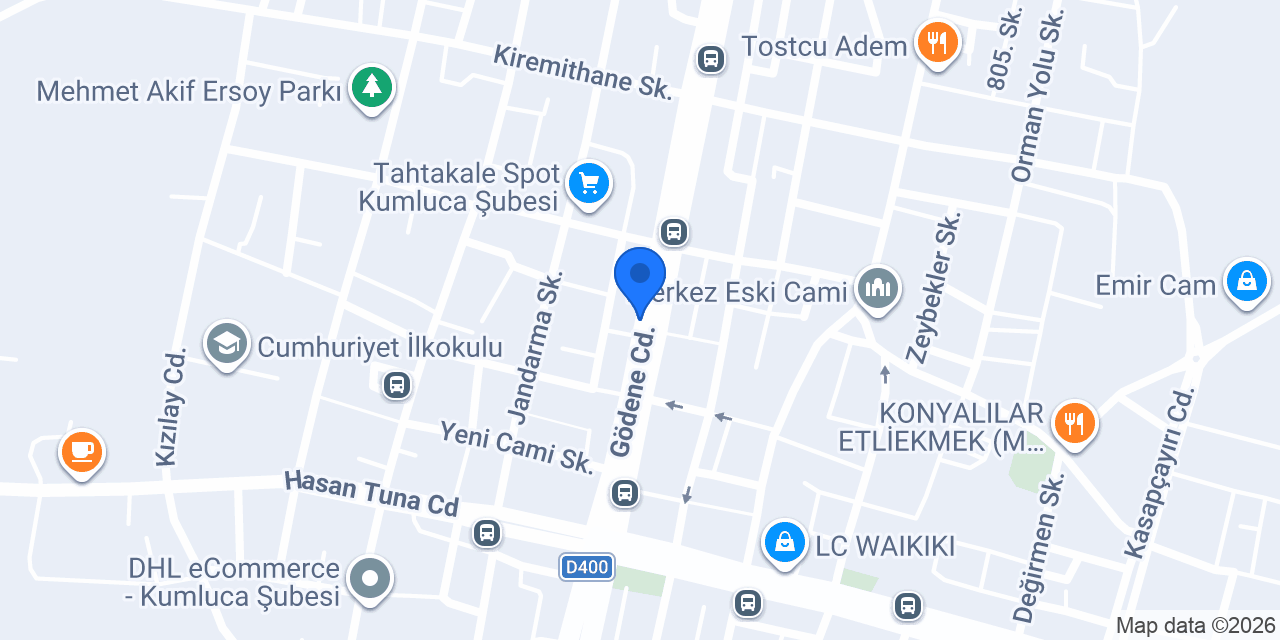 Ziraat Katılım Kumluca Şubesi konumu