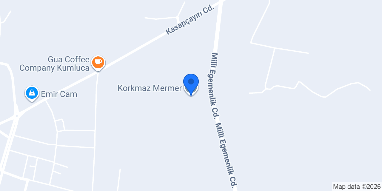 Korkmaz Mermer konumu