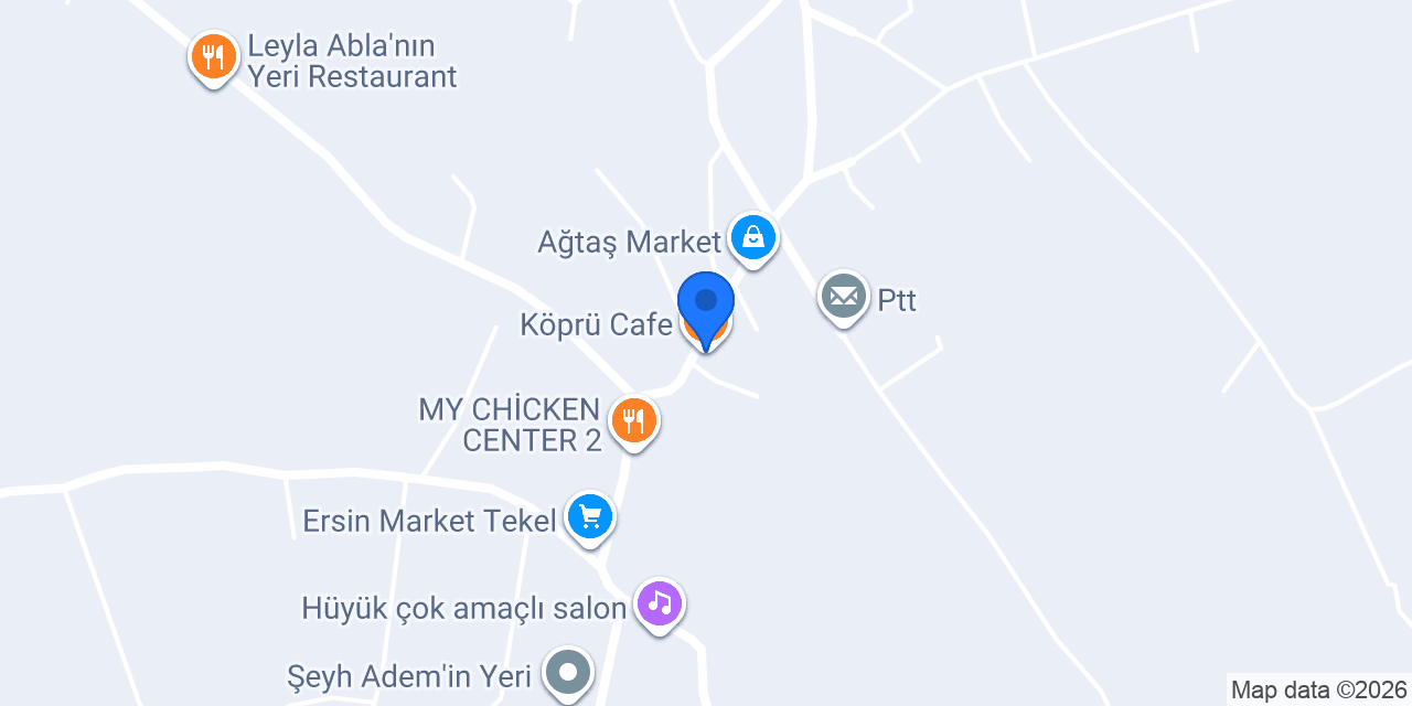 Köprü Cafe konumu