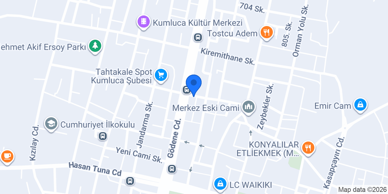 İŞLER KİTABEVİ KUMLUCA ŞUBE konumu