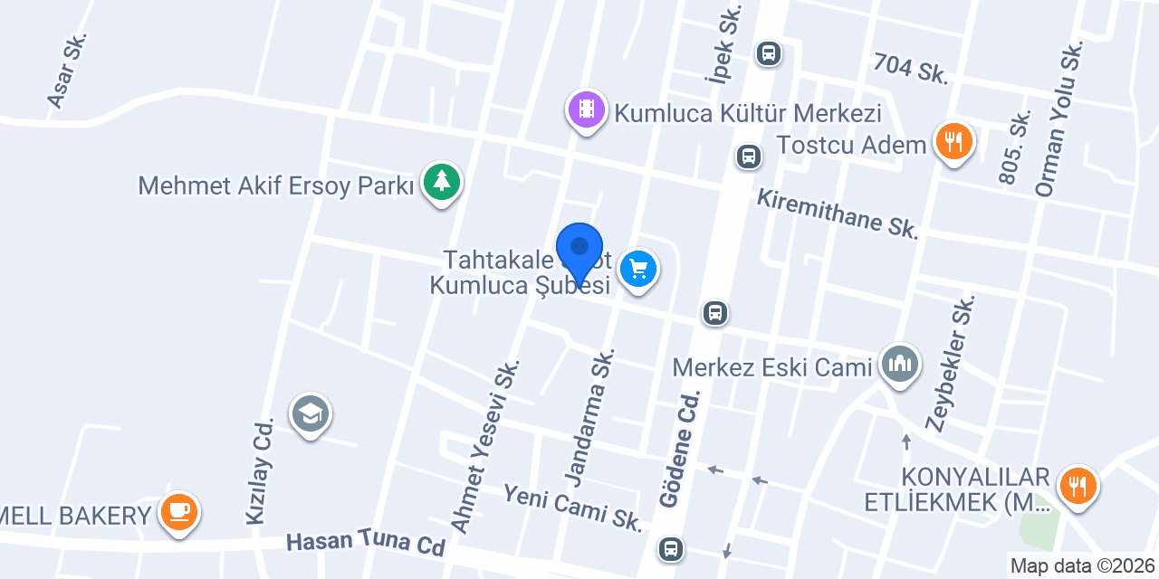 KUMLUCA KIRTASİYE konumu