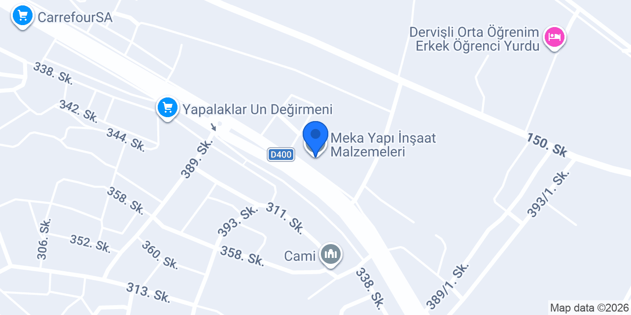 Meka Yapı İnşaat Malzemeleri konumu