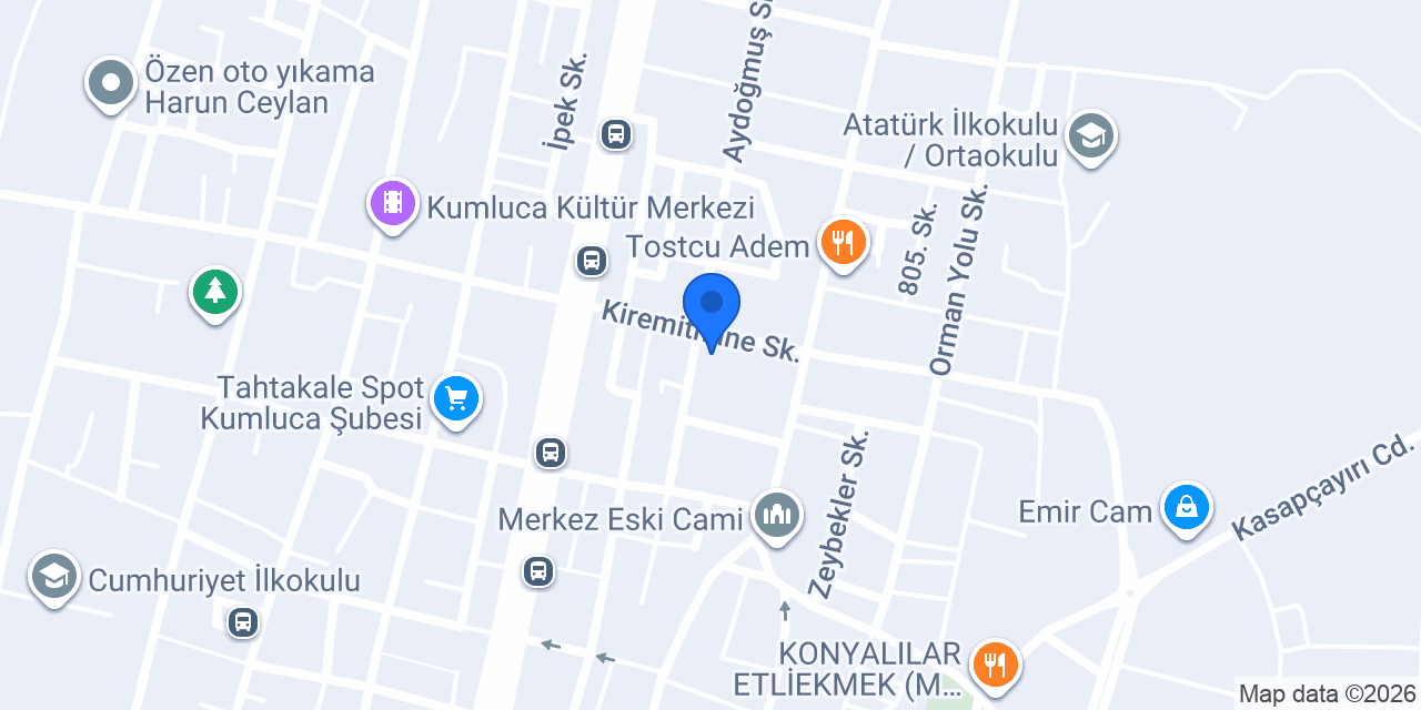HOCA MAGAZALARI MOBİLYA konumu