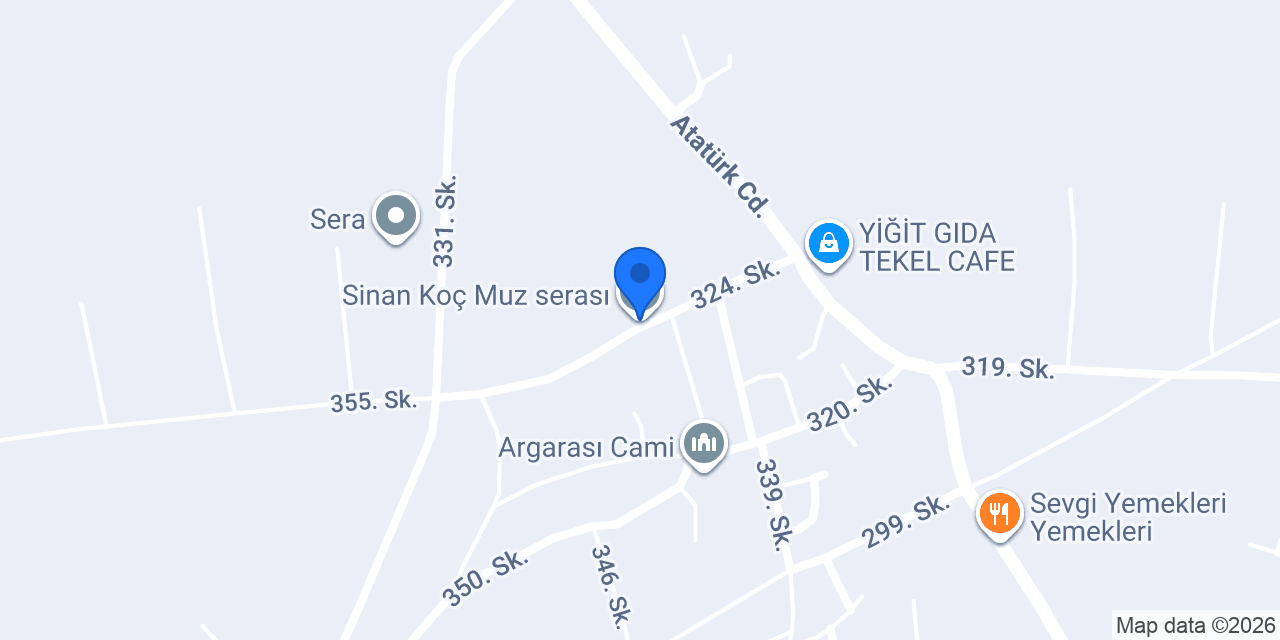 Sinan Koç Muz serası konumu