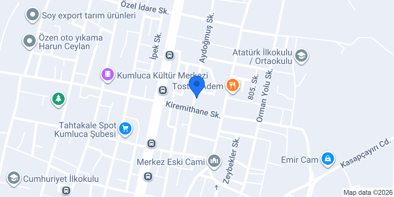 Hazar Mobilya konumu