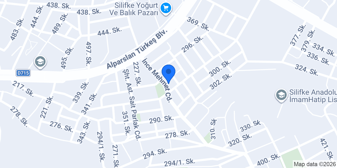 Ezgi çiçekçilik silifke konumu