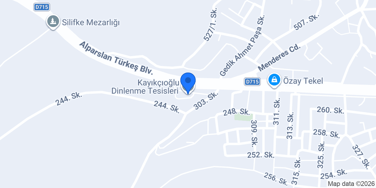 Kayıkçıoğlu Dinlenme Tesisleri konumu