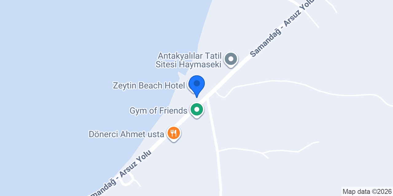 ZEYTİN BEACH&HOTEL ARSUZ konumu