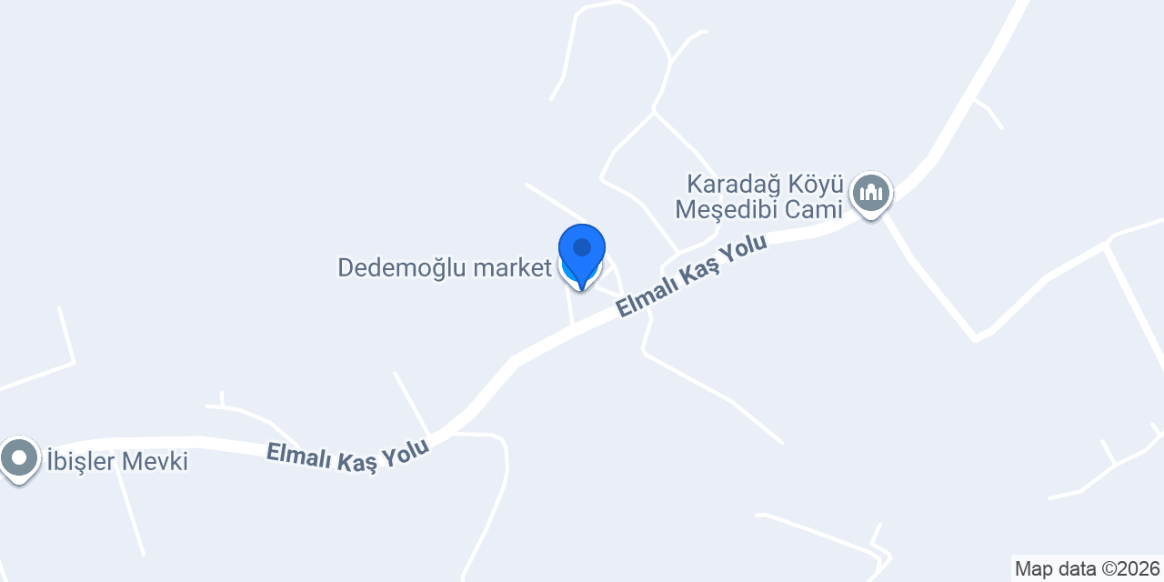 Dedemoğlu market konumu